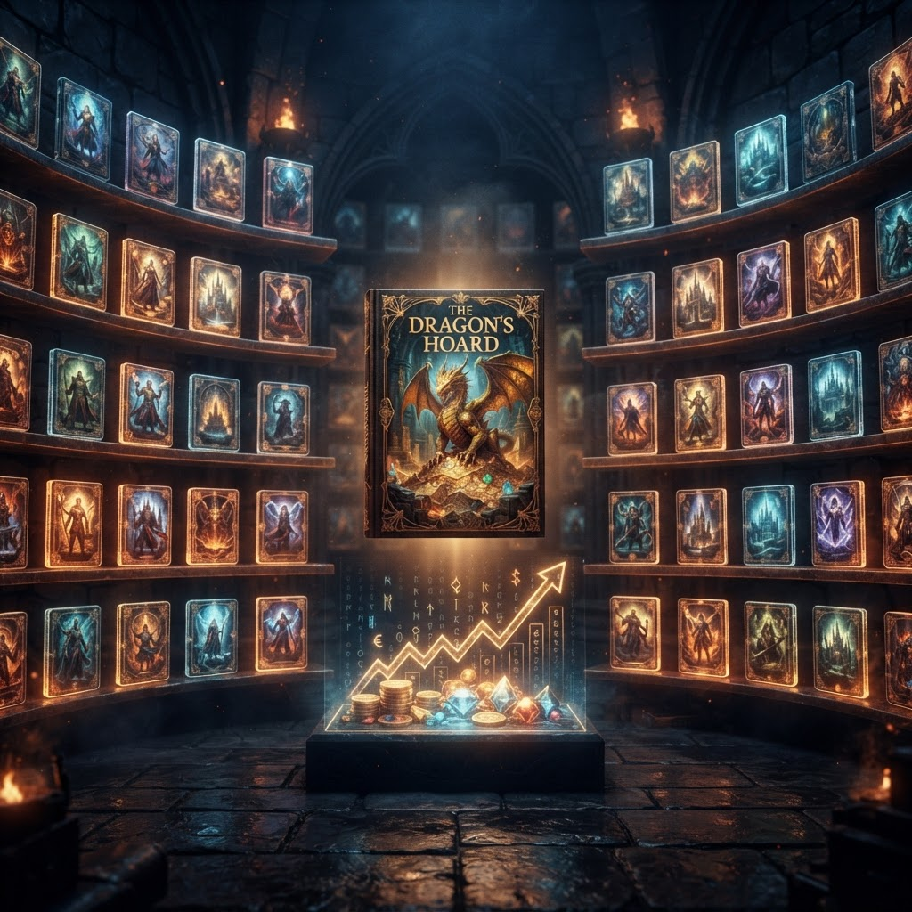 A gallery of glowing campaign covers displayed like a premium storefront