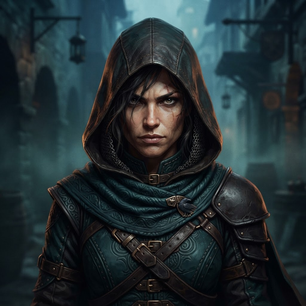 Shadow character portrait