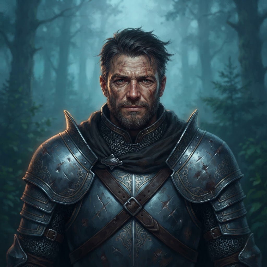 Warrior character portrait
